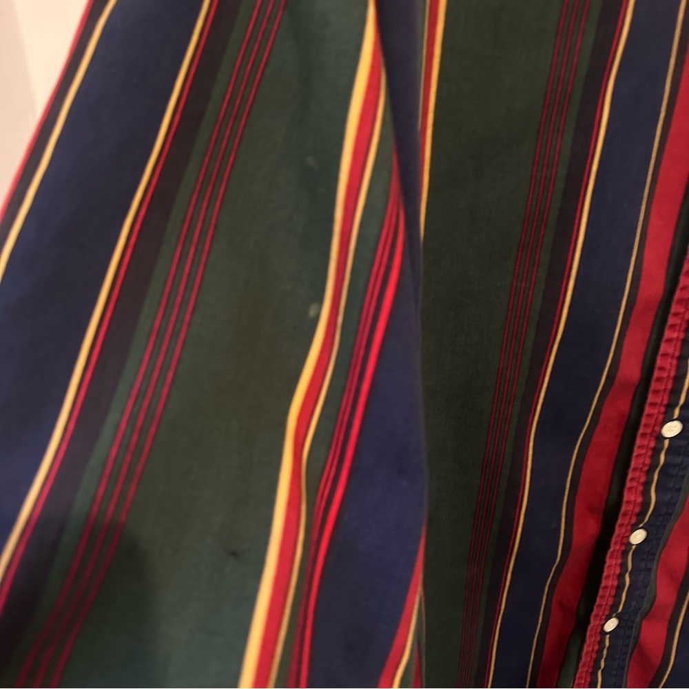 John Ashford Retro Striped Button Down Shirt XXL - Picture 4 of 7